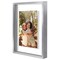 Americanflat Floating Aluminum Picture Frame - Sleek Aluminum Photo Frame for Wall Display - Black Metal Molded Frame - Shatter Resistant Glass - Hanging Hardware